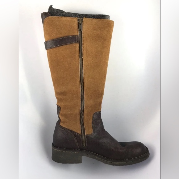 BORN- Handcrafted, tall leather & suede boots. Womens Sz 10 - Picture 2 of 8